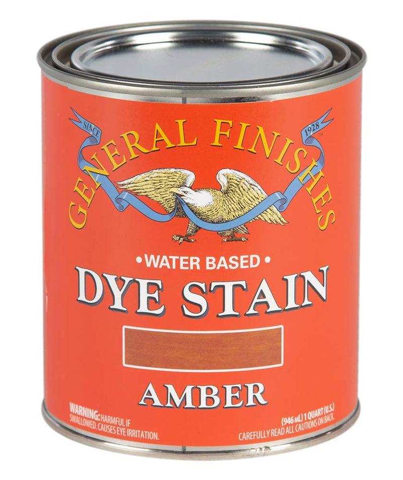 General Finishes Water Based Dye, 1 Quart, Amber
