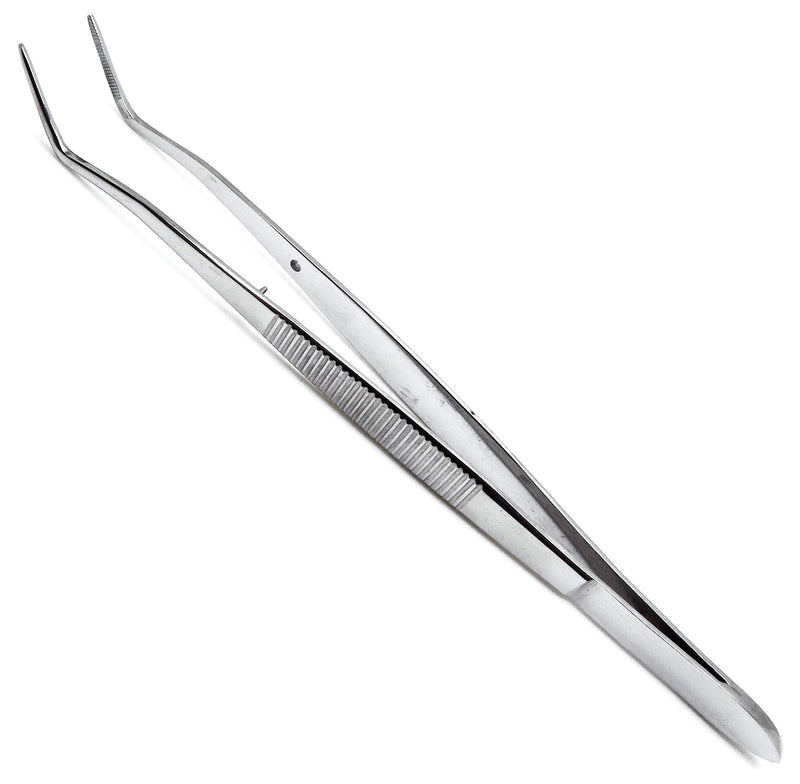 Meriam Foil Dental Cotton Tweezer Serrated Angled Beak Dressing Pliers Surgical Forcep Diagnostic Instruments