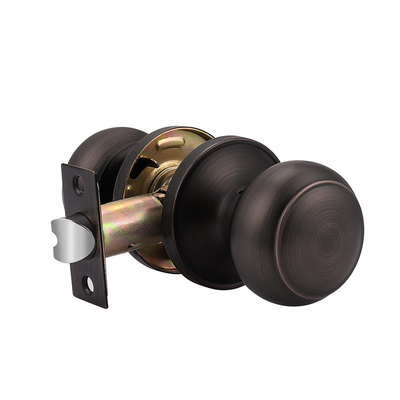 Probrico Colonial Style Door Knobs Door Locks (Passage, Oil Rubbed Bronze) 1