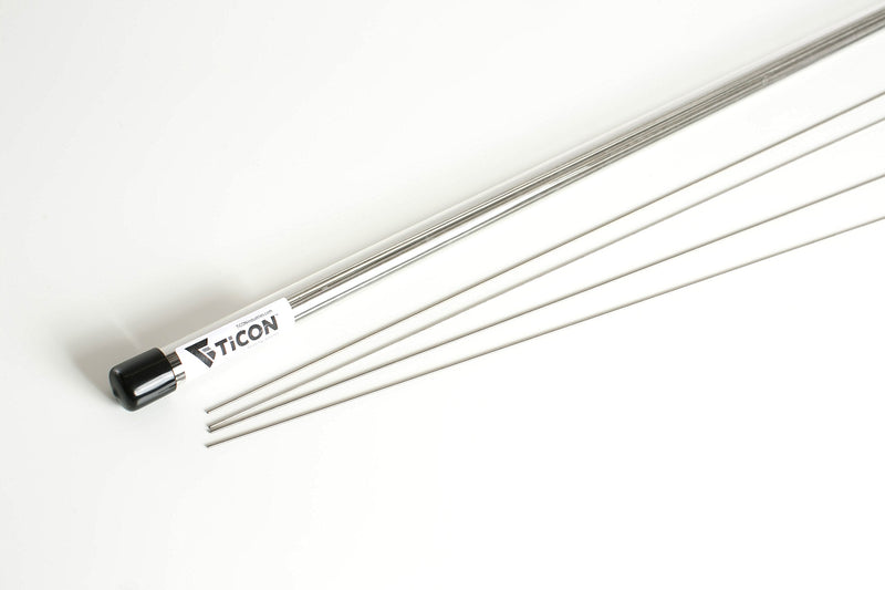 New Ticon Industries - CP1 (Grade 1) Titanium Welding Filler Rod 39” Length 1.5mm/.059" (1/4lb) 1/4lb