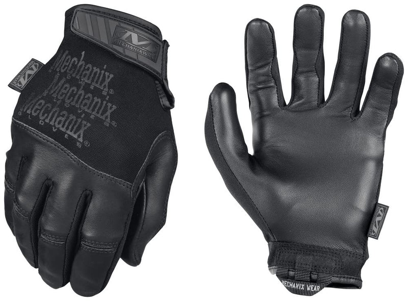 Mechanix Wear Tactical Specialty Recon Gloves - Heavy Duty - Slim-Fitting Leather Work Gloves - Touchscreen Compatible - Machine Washable - Large - Covert Black