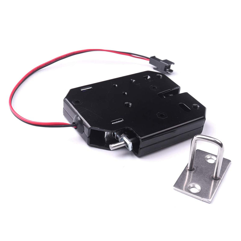 ATOPLEE Electronic Lock, 1pcs DC 12V 2A Carbon Steel Solenoid Cabinet Spring Lock for Drawer Locker (73X58X13mm) 73X58X13mm