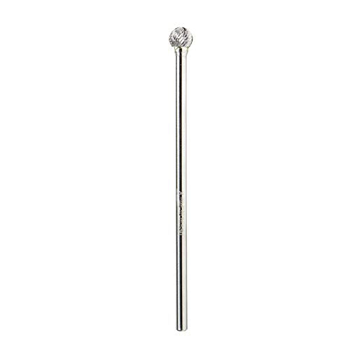 Amana Tool - BURS-160 Solid Carbide Ball Shape 1/2 Dia x 7/16 x 1/4 Shank Double Cut SD BU