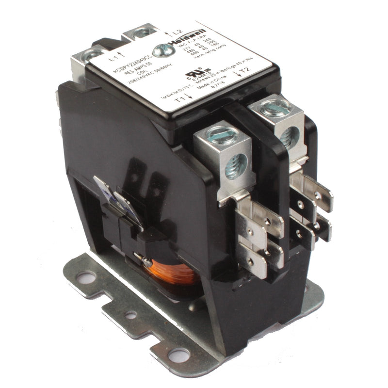 Holdwell 45GG20AG 2 Pole 40 Amp 240V Coil Definite Purpose Air Conditioner Contactor HWPY224040CC