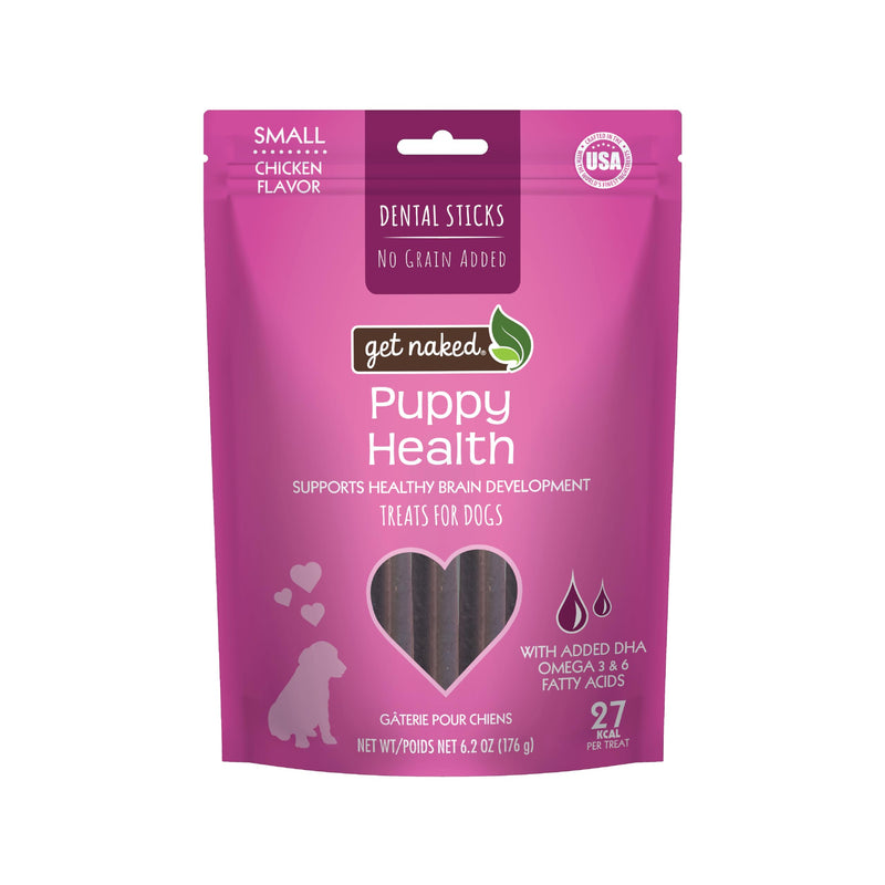 Get Naked Grain Free 1 Pouch 6.2 Oz Puppy Health Dental Chew Sticks, Small 6.2 Ounce (Pack of 1) - PawsPlanet Australia