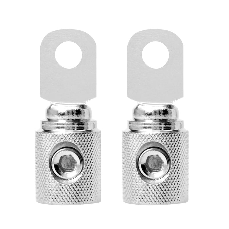 Conext Link RT0N-2 Set Screw Ring Terminal 2 Pack (1/0 Gauge, Nickel) （16605） 1/0 Gauge