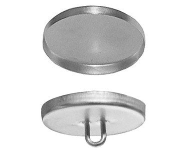 144 Qty :Osborne Covered Button-Wire Eyes w/Aluminum Shells #44, Size 40: 1" Dia (MPN # 73160)