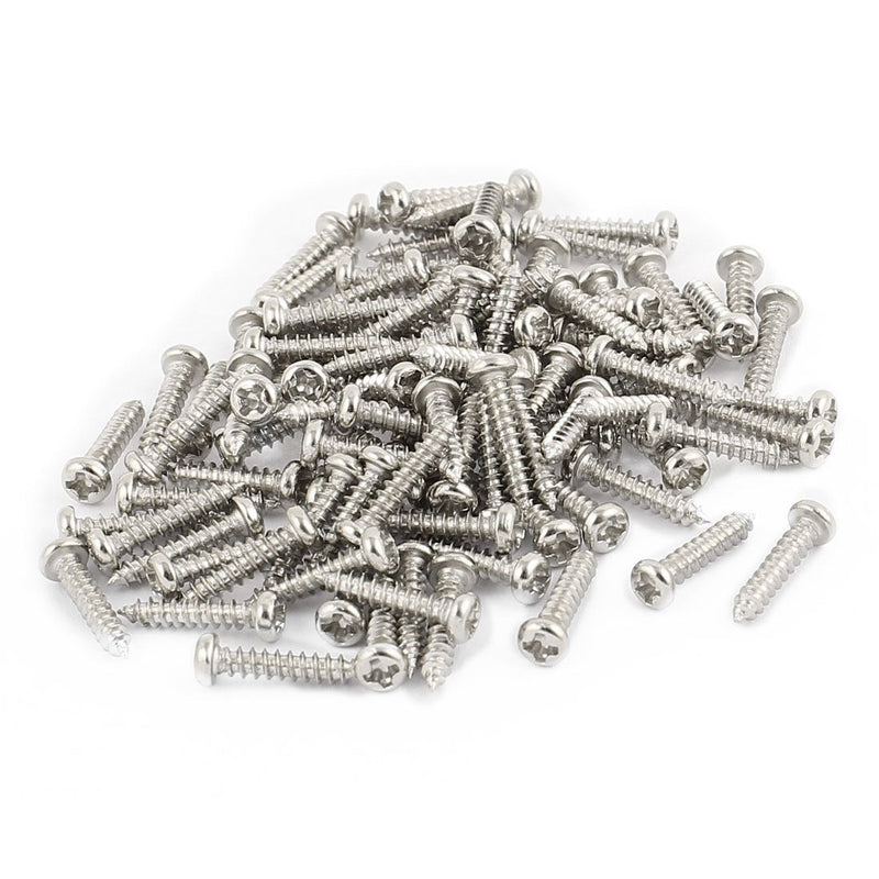 uxcell 100pcs M2 X 10mm Stainless Steel Phillips Pan Round Head Self Tapping Screws M2x10mm 100
