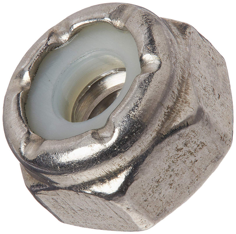 Nylon Insert Hex Lock Nuts - 10/24" (100-Pack) Stainless Steel 18-8, Plain Finish, Corrosion-Resistant, Durable Multi-Use Hardware Nuts - Secure Fastening with Hex Socket Drive 10-24 (100 Pack)