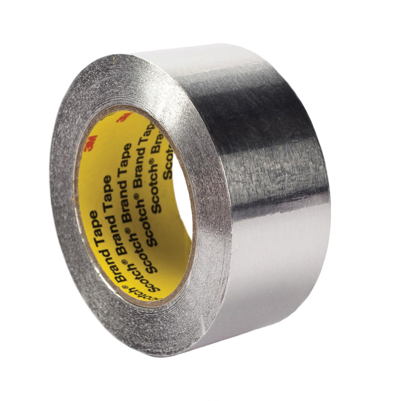 3M Aluminum Foil Tape 425, Silver, 25 mm x 55 m, 4.6 mil 85322