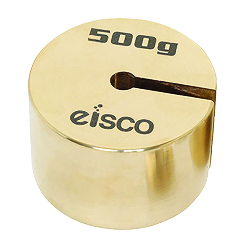 Eisco Labs Brass 500 gram Slotted Weight (Spare/Replacement)