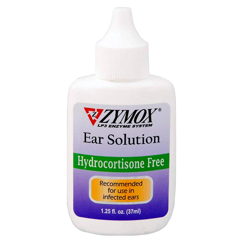 ZYMOX Enzymatic Ear Solution Hydrocortisone Free for Dogs and Cats 1.25 oz - PawsPlanet Australia