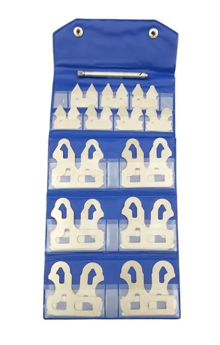 HHIP 4901-0047 26 Piece Precision Radius Gage Set, 5-13 mm by 0.5mm 26 Piece, 0.5-13mm by 0.5mm