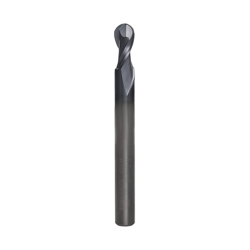 Freud 72-101: 1/4" x 1/2" Up Cut Spiral Ball Nose- Solid Carbide, 1/4" shank, 2-1/2" overall length