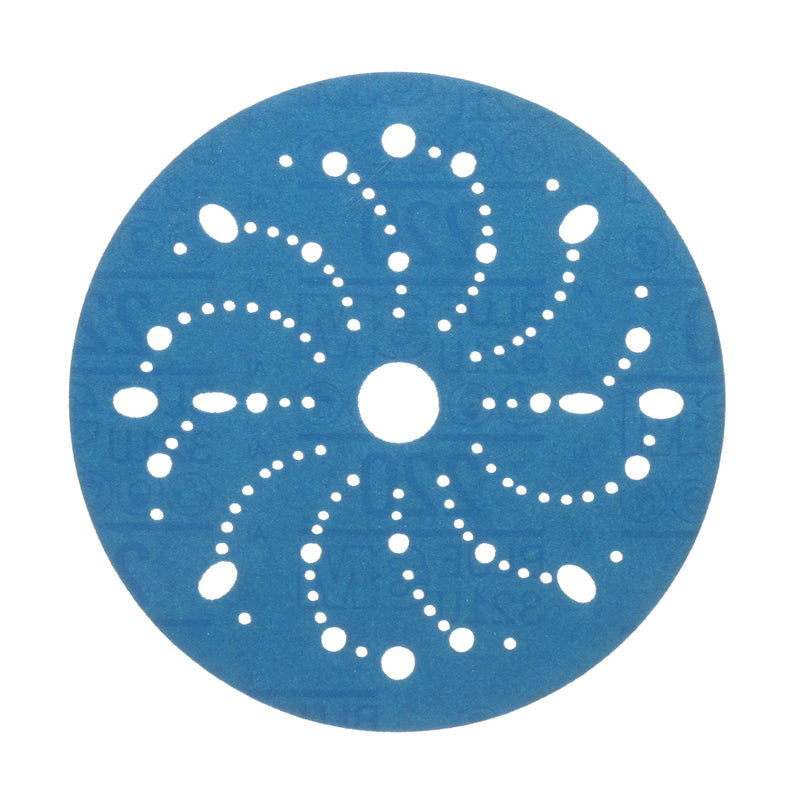 Hookit 3M Hookit Blue Abrasive Disc 321U Multi-hole, 36177, 6 in, 220, 50 discs per carton 50 Count (Pack of 1)