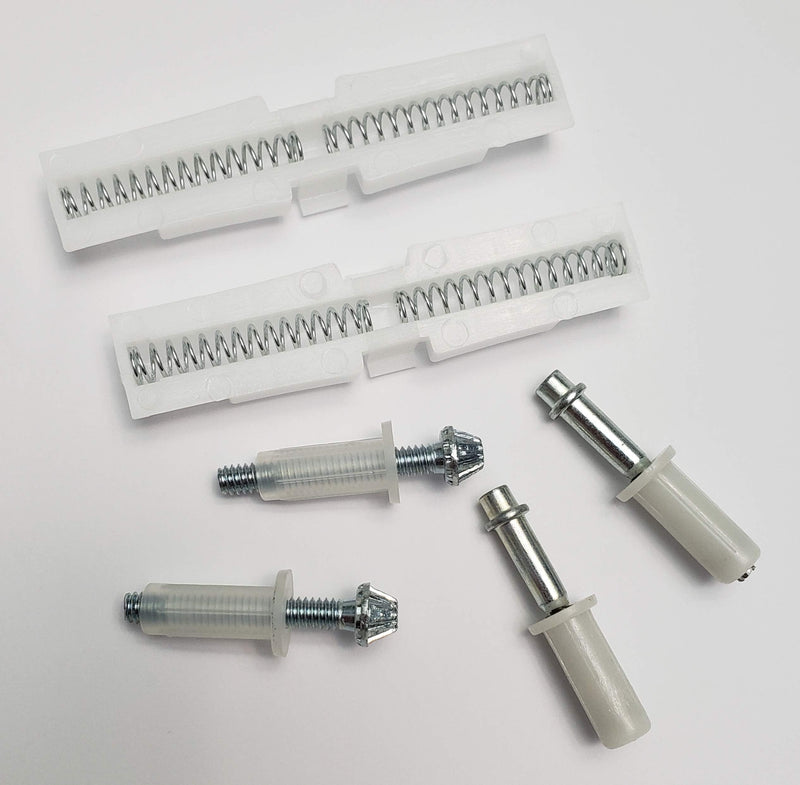 9-1141-S Bi-Fold Door Hardware Repair Kit (2-Door Set) – Fits 7/8" Tracks – Includes Spring-Loaded Top Sliders, Top Pivots & Adjustable Bottom Pivots (6-Piece Pack)