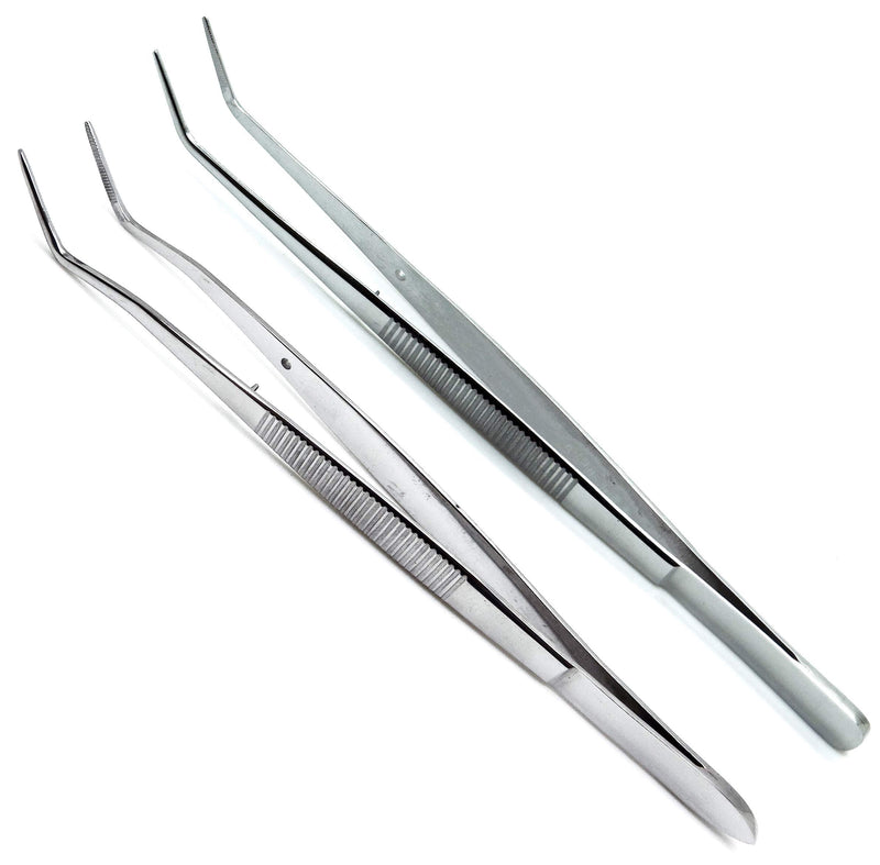 Tweezer College Meriam 16cm Serrated Tip Dressing Cotton Pliers Diagnostic Dental 2 Pcs Instruments - NewNest Australia