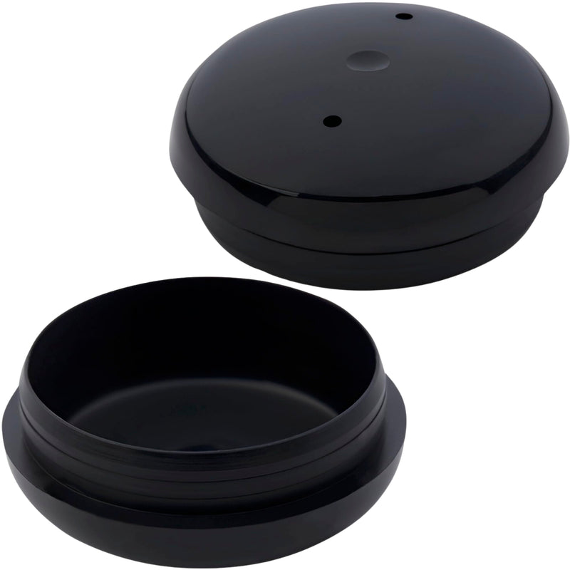 1-1/2" Wrought Iron Patio Furniture Feet Caps - Round Plastic Outdoor Metal Table and Chair Floor Protector Glide Replacement Parts (24 Pack) 24