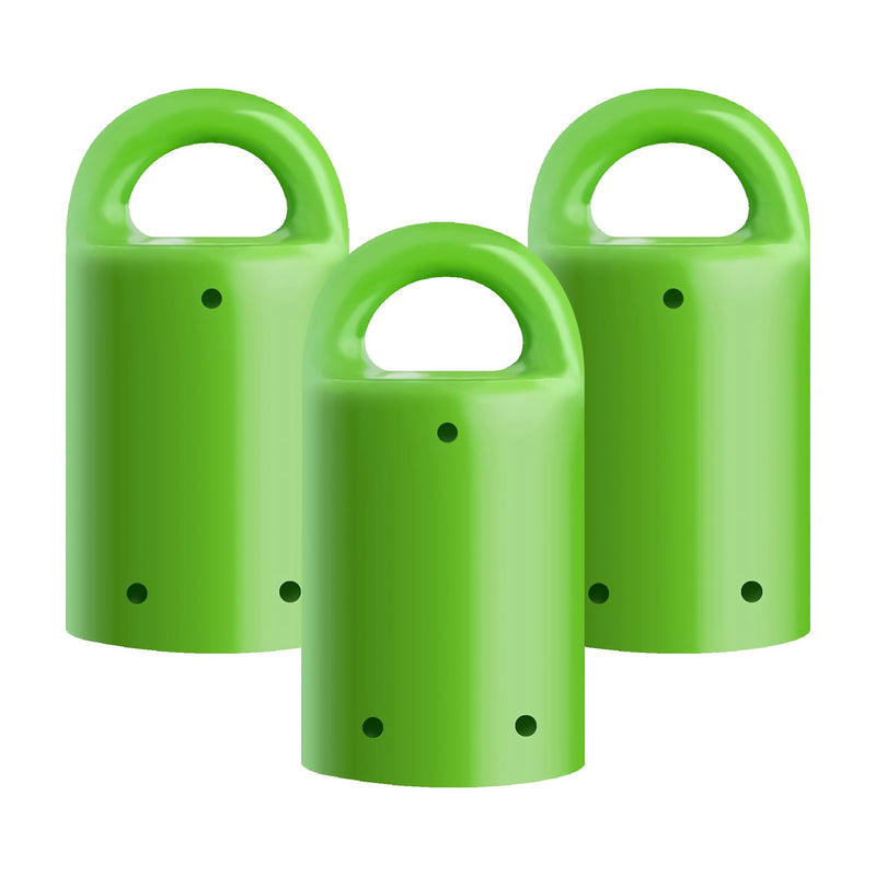 MagnetPal 3 pack Heavy-Duty Neodymium Anti-Rust Magnet, Best for Magnetic Stud Finder / Key Organizer / Indoor and Outdoor Multi Uses, Green with Key Ring (SP-MPM3GR)
