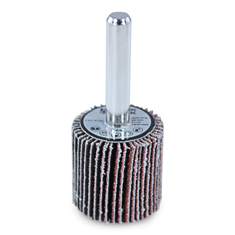 BHA Aluminum Oxide Shank Mounted Flap Wheels, 1” x 1” x 1/4”, 120 Grit - 5 Pack - NewNest Australia