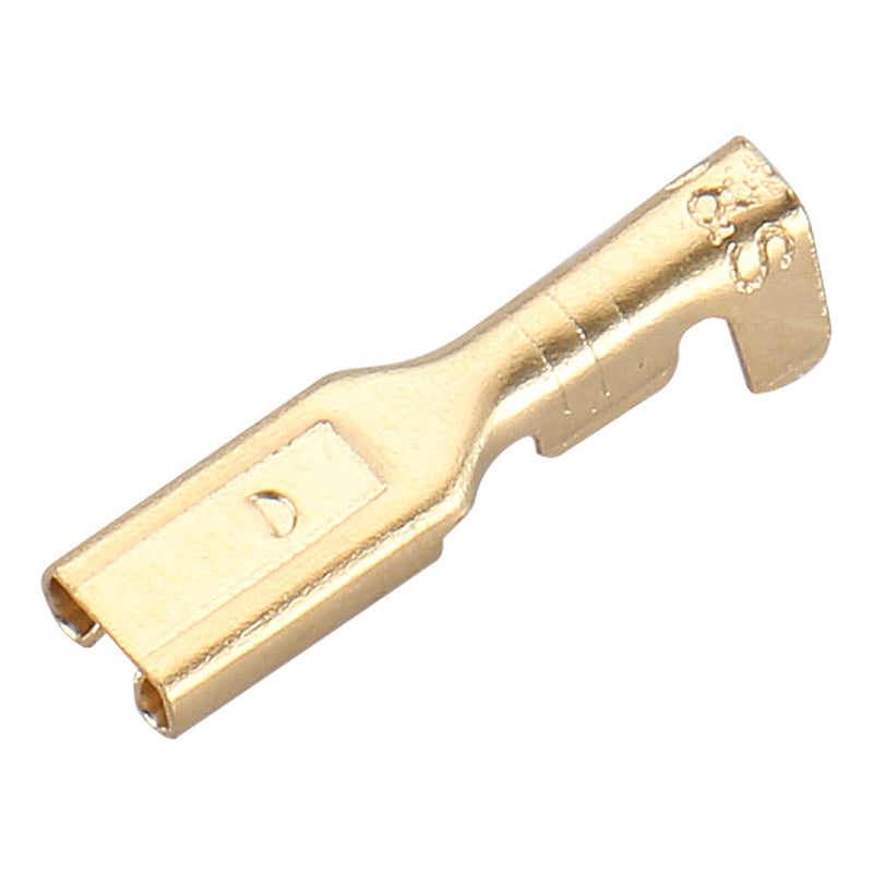 Baomain Female Spade Quick Splice Crimp Terminals 2.8mm Crimp Connector Non Insulated Pack of 100