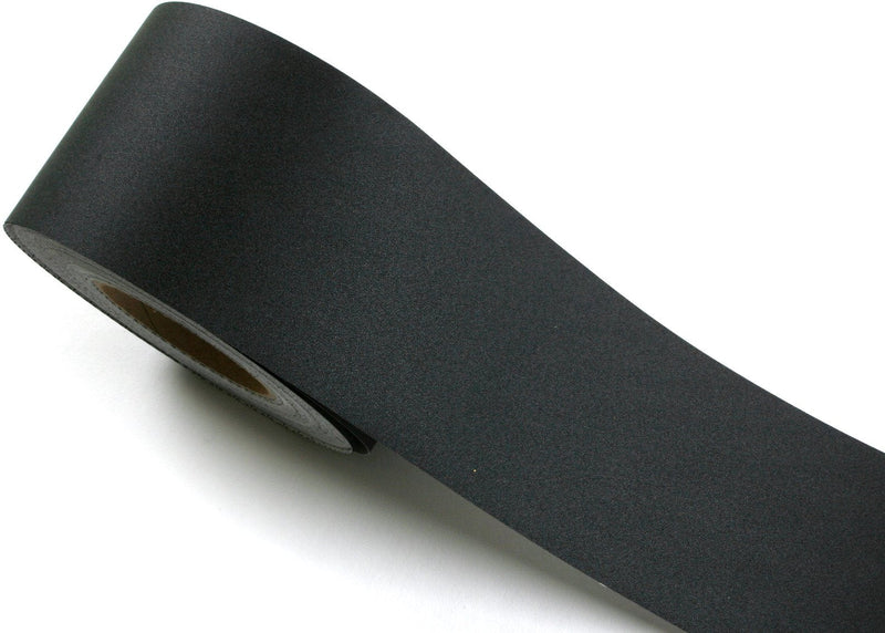 ROSEROSA Peel and Stick PVC Self-Adhesive Wallpaper Border Board Trim Moulding Sticker Solid Black (SG28B : 3.93 Inch X 16.40 Feet) 3.9" x 196.8"