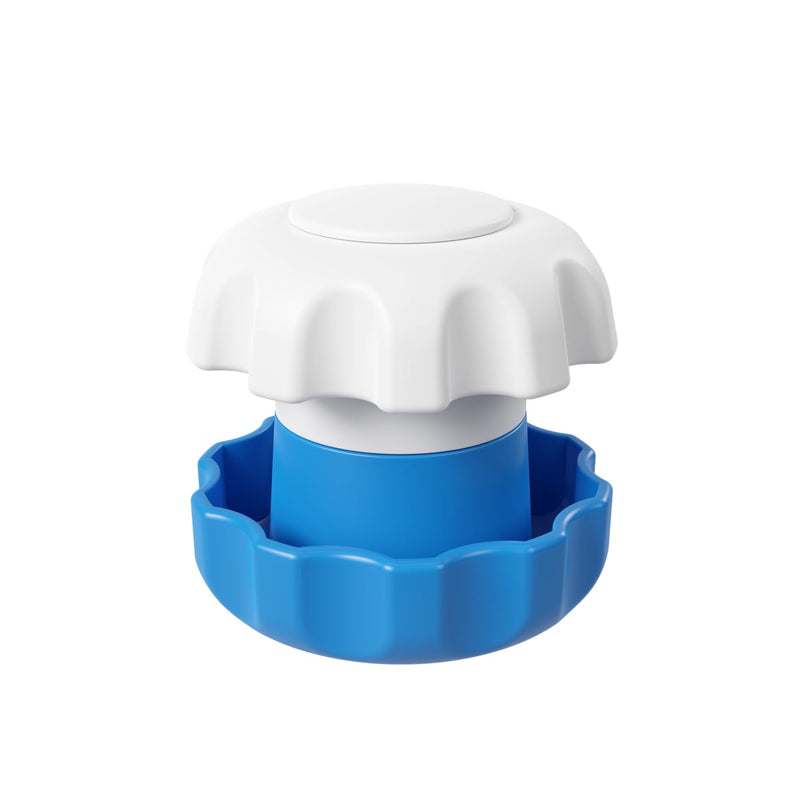 EZY DOSE Pill Crusher and Grinder for Vitamins, Tablets with Storage Compartment, Kids, Pets, Elderly, Effortlessly Crushes Medications into Fine Powder, Easy-to-Use Design, Blue, BPA Free Large