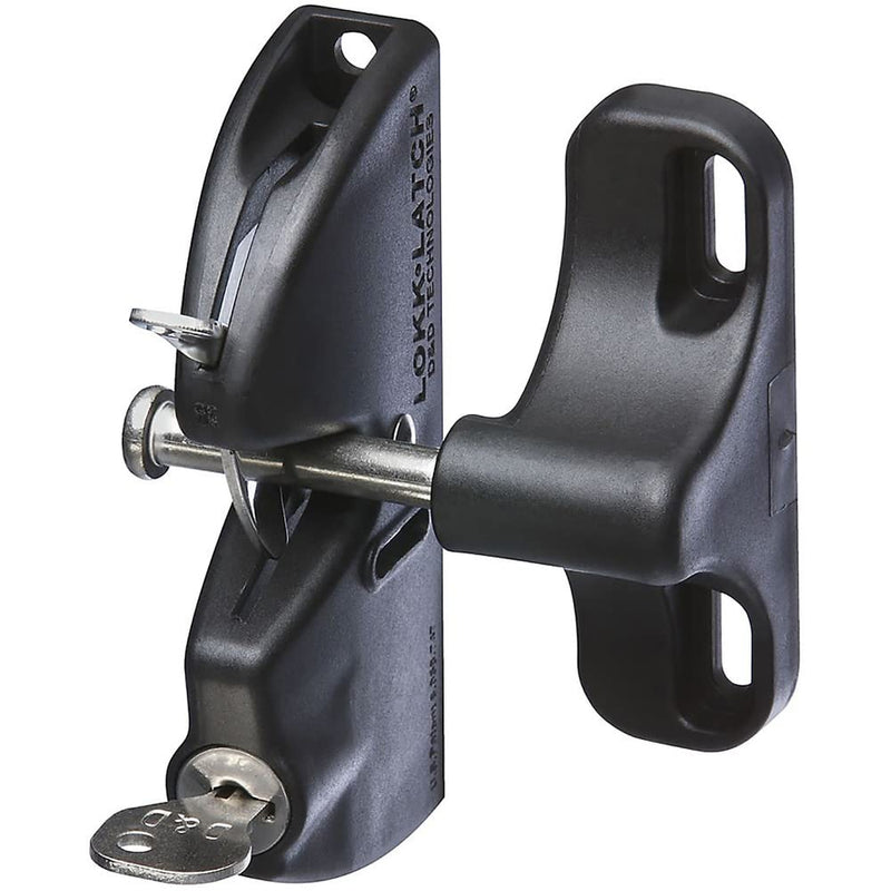 National Hardware N346-201 V6201 LokkLatch in Black, 4-9/16" Updated Packaging