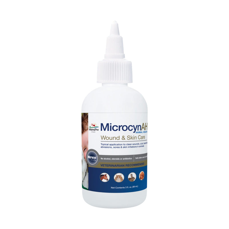 Manna Pro MicrocynAH Wound and Skin Care Spray for Dogs | Non-Toxic Spray Formulated to Clean Wounds | Veterinarian Recommended Non-Toxic Formula 3 Ounces - PawsPlanet Australia