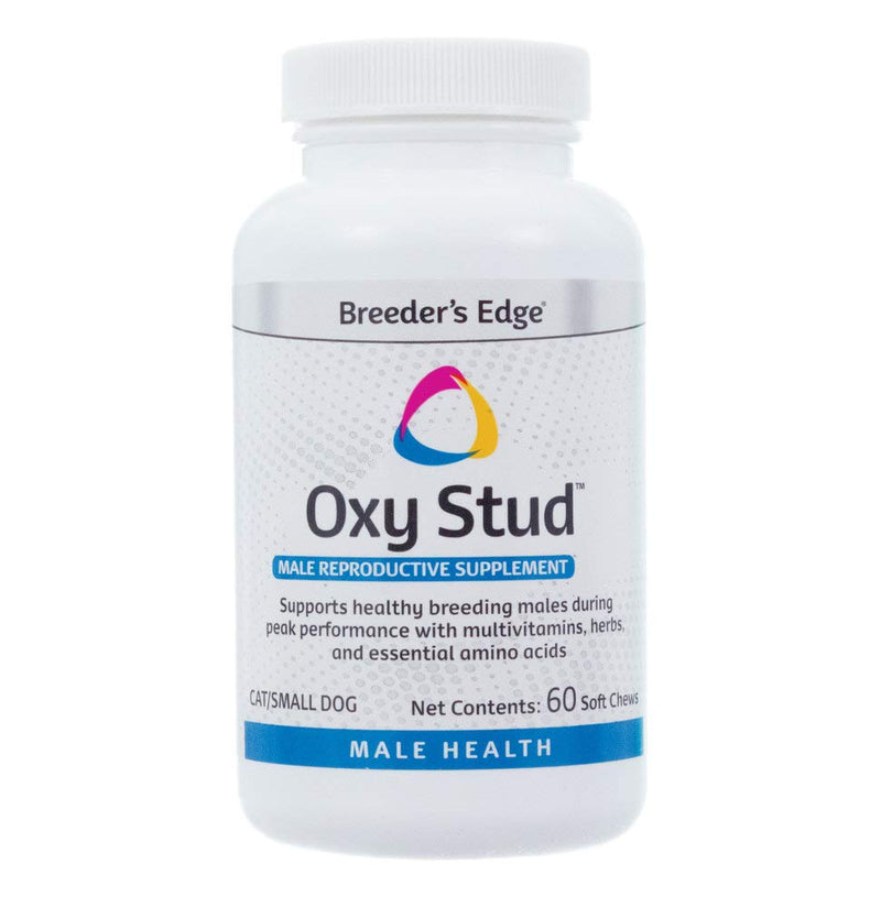Revival Animal Health Breeder's Edge Oxy Stud- Male Performance Supplement- 60ct Soft Chews - for Dogs & Cats Small Dogs & Cats - 60ct Soft Chews