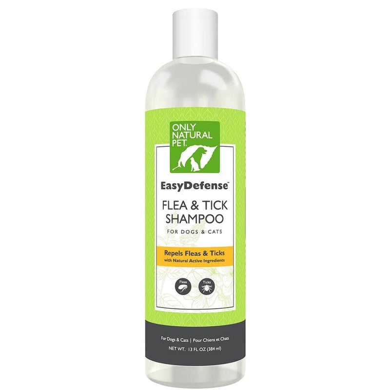 Only Natural Pet EasyDefense Shampoo for Dogs & Cats - Natural Bath Treatment for Pets & can be Used for Kittens & Puppies 4 mos & up, with Geraniol & Peppermint Oil - 13 oz Bottle - PawsPlanet Australia