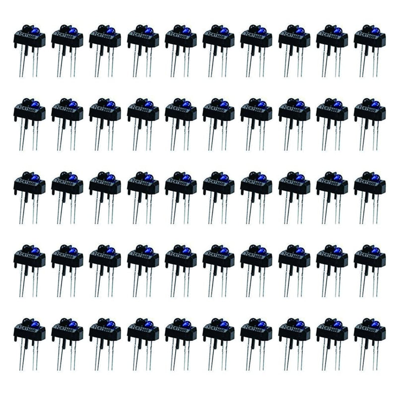 XINGYHENG 50Pcs TCRT5000L TCRT5000 Photoelectric Sensors Reflective Optical Sensor with Transistor Output Infrared 950mm 5V 3A for Tracking and Obstacle Avoidance Car