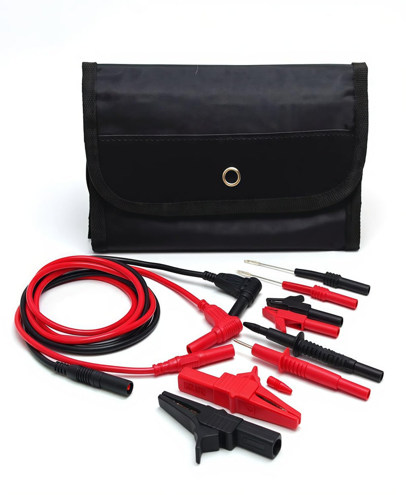 TH-6-KIT Automotive Test Lead Kit, Test Probes,Flexible Silicon Back Probe pins,Shielded Alligator Clips and Large Crocodile Clips,Multimeter Clamp Meter TH-6-KIT