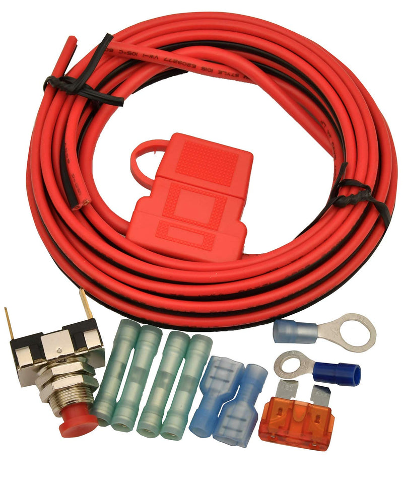 NRS Pierce Standard Cattle Siren Wiring Kit (1 Pack, Yellow, Physical Switch, Truck/Tractor/Heavy-Duty Vehicle)