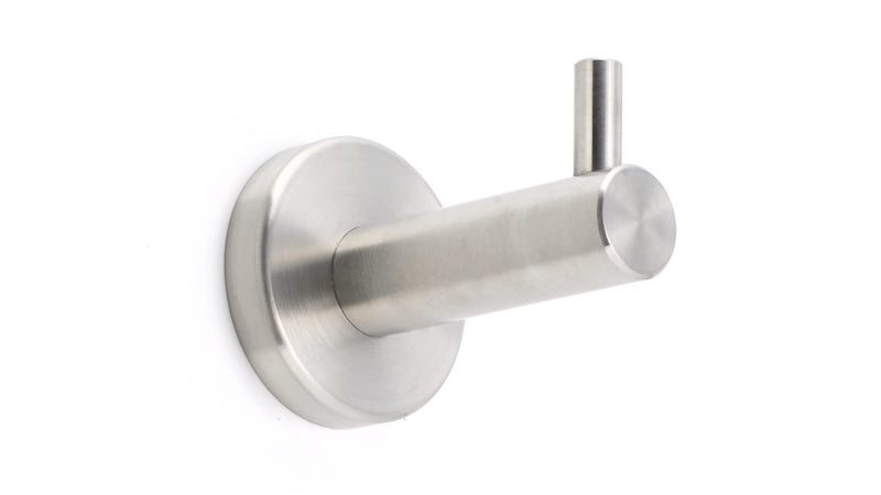 Richelieu Bridgeport 2-in Bathrobe & Towel Hook, Brushed Stainless Steel 2-inch (50 mm)