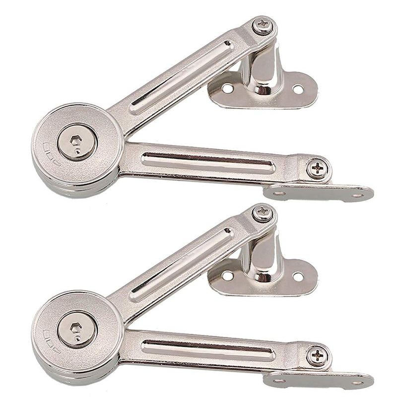 2 Packs [Upgraded] Qrity Cabinet Cupborad Furniture Door Lift Stay Support Hinge Damper - Support Up to 20KG - Opening Angle 75°/90°/110° - Come with Hex Key 2 Pieces