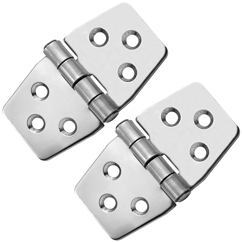 Five Oceans 316 Stainless Steel Hinges, Marine-Grade Boat Hatch Hinge 3-Inch x 1-9/16-Inch Pack of 2