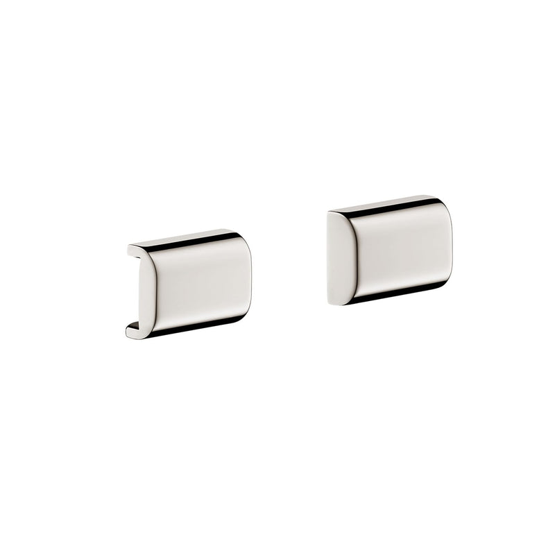 AXOR Cover for Rail (2 Pieces) Easy Install 2-inch Modern Accessories in Brushed Nickel, 42871820