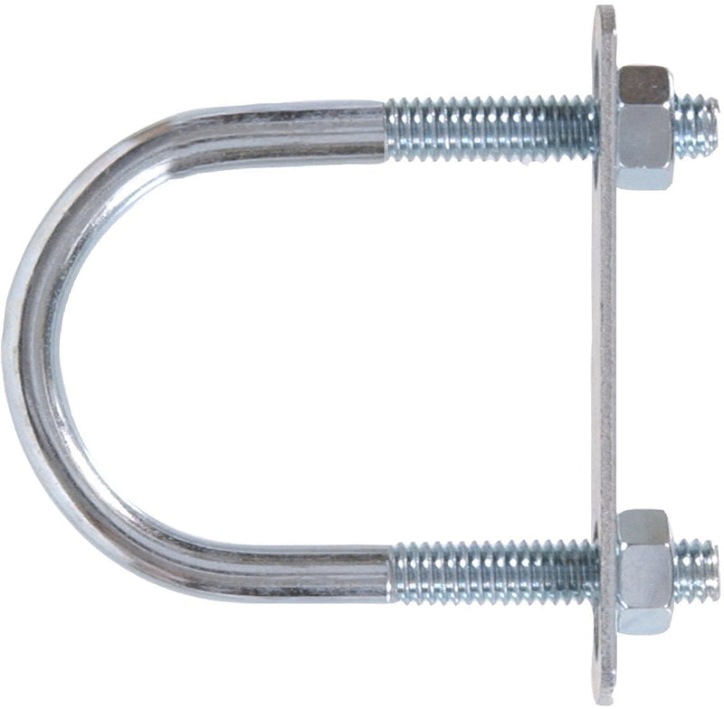Hardware Essentials U-Bolt Round Saddle Zinc (5/16" x 5" x 2-1/2") 5 Pack