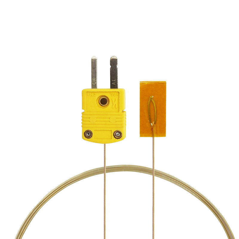 PerfectPrime TL0225, Surface Contact,0.25 mm Diameter, K-Type Sensor Probe with Sticker for K-Type Thermocouple Thermoemter/Meter, Temperature Range up to 200 °C/ 392°F