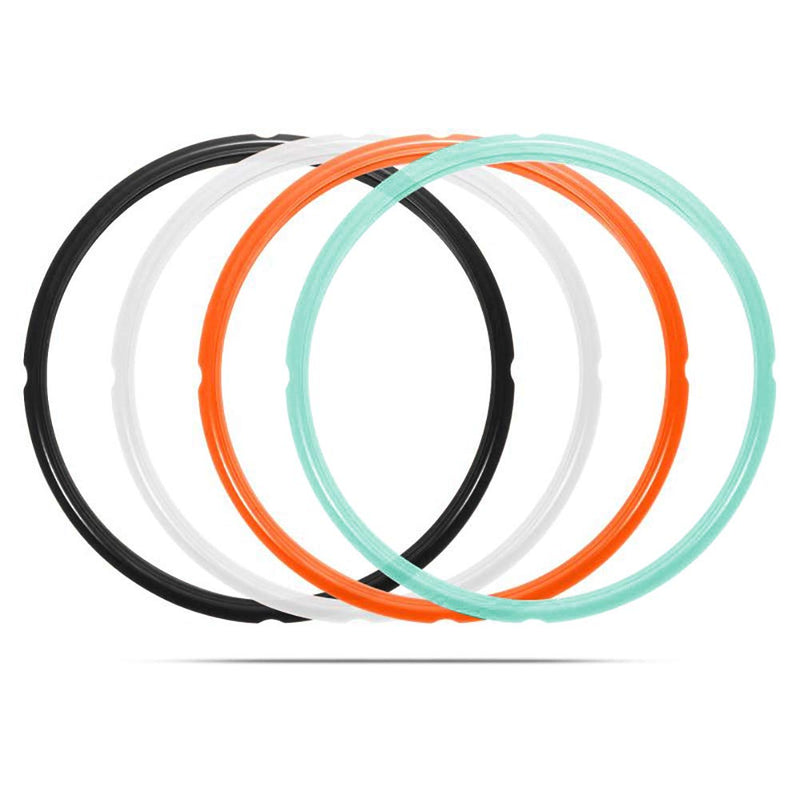 Silicone Sealing Ring for 6 Qt, Replacement Seal Gasket for Instant Pot 6 Quart Model, Food-grade Silicone, Fits Duo 6 Quart, Lux 6 Quart, Duo Plus 6 Quart, Ultra 6 Quart, Nova 6 Quart, 4-Pack 5/6 Quart