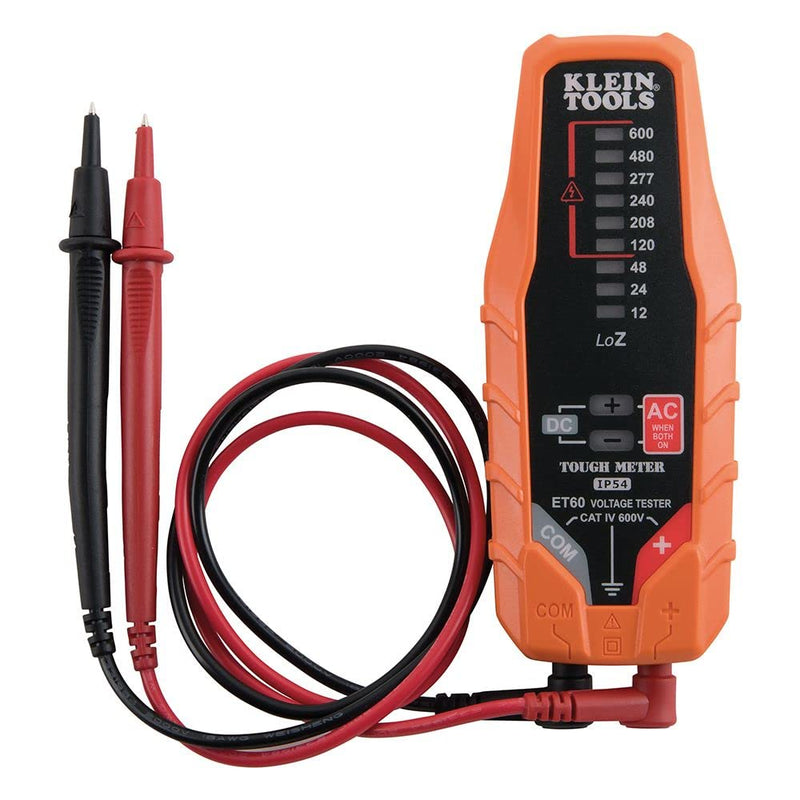 Klein Tools ET60 Voltage Tester, Tests AC and DC Voltage and Low Voltage, No Batteries Needed AC/DC Voltage