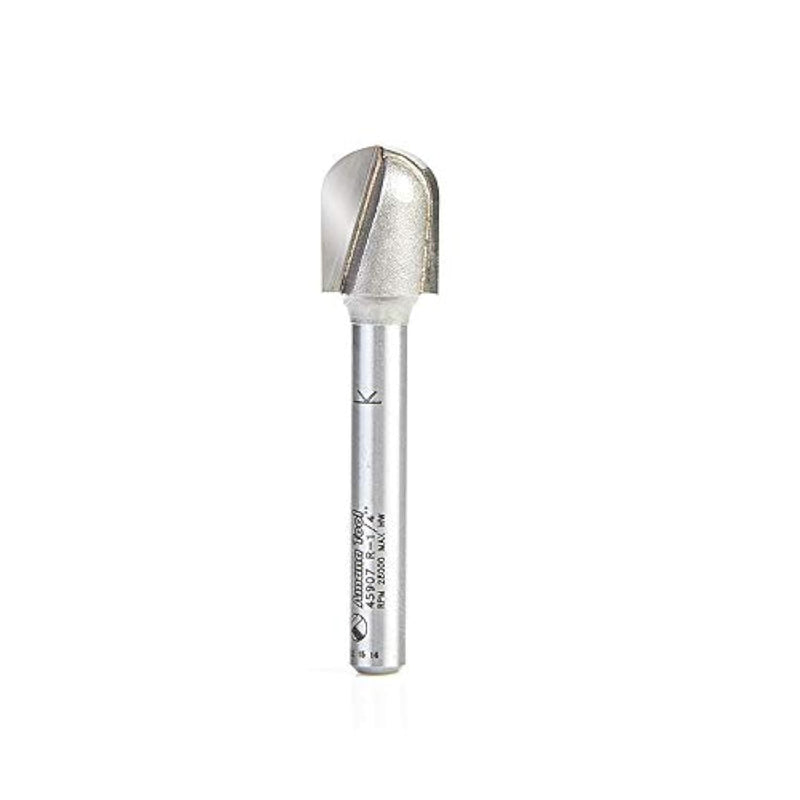 Amana Tool - 45907 Carbide Tipped Core Box 1/4 Radius x 1/2 Dia x 5/8 x 1/4" Shank