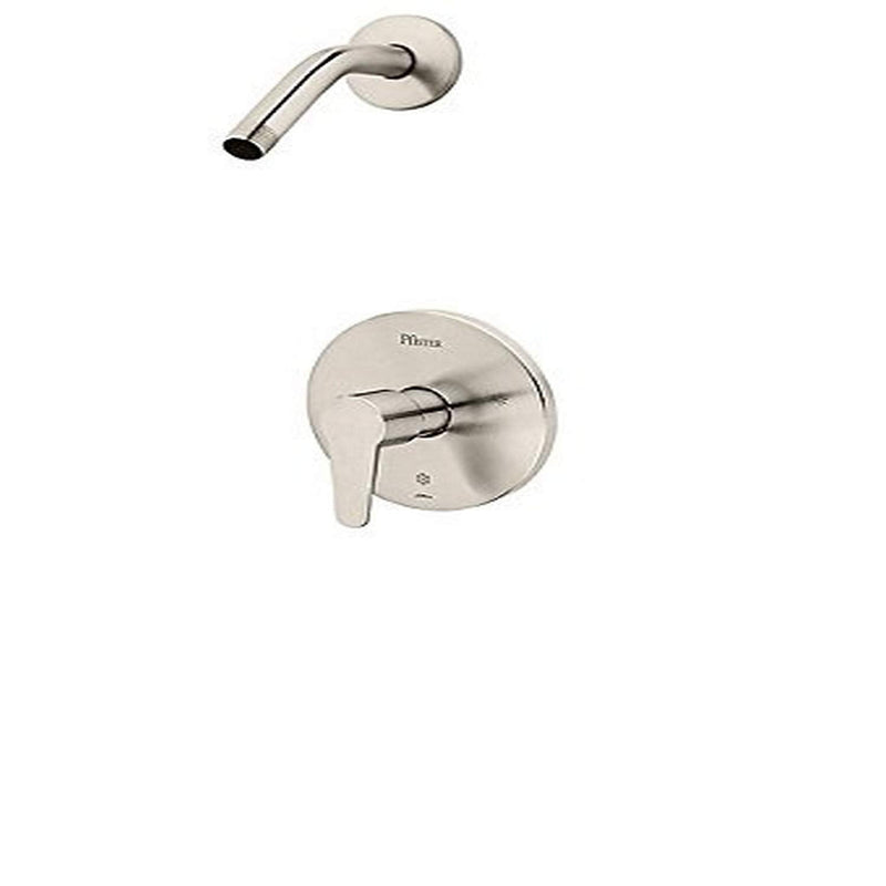 Pfister Pfirst Modern Tub & Shower Valve Only Trim (Valve Not Included), Includes Shower Arm, 1-Handle, Brushed Nickel Finish, R89060K 1 Pack