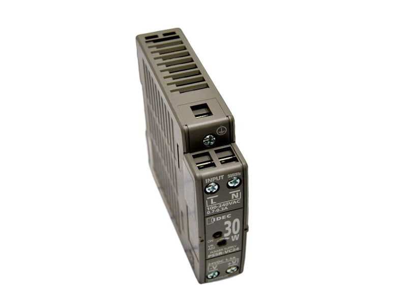 IDEC PS5R-VC24 90X22.5X95 MM, DIN-Rail Mount, Input: 100-240 VAC, LED Green, Output: 1.3 AMP 24 VDC, Power Supply, Spring UP M3.5 Screw TERMINALS