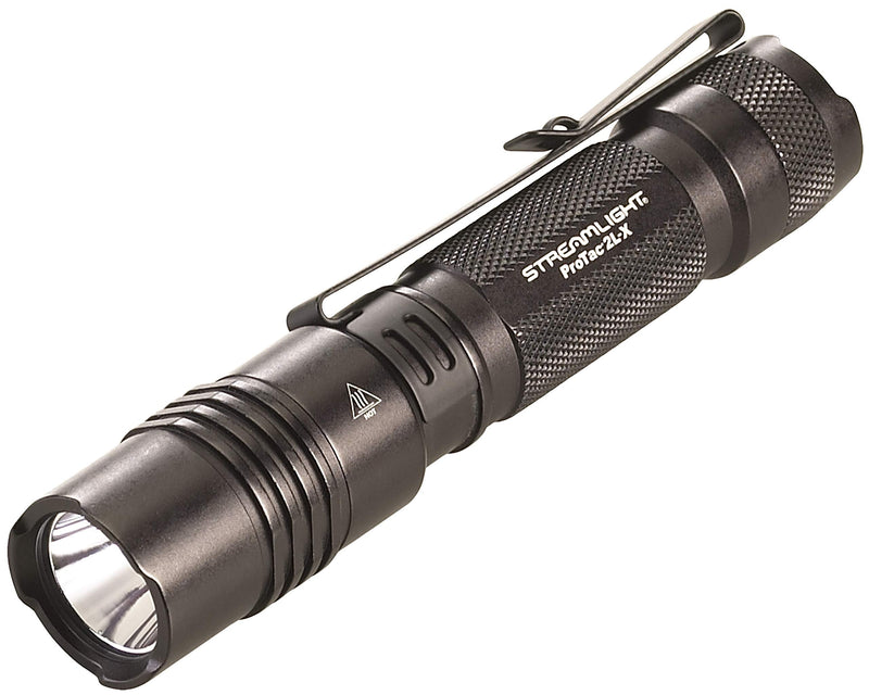 Streamlight 88063 ProTac 2L-X 500-Lumen 6800 Candela EDC High Performance Multi-Fuel Tactical Flashlight, Includes Non-Rechargeable Batteries, Holster, and Clip, Box, Black Box Packaging with Non-Rechargeable Batteries