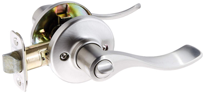 Kwikset 93001-882 Balboa Privacy Lever, Satin Nickel