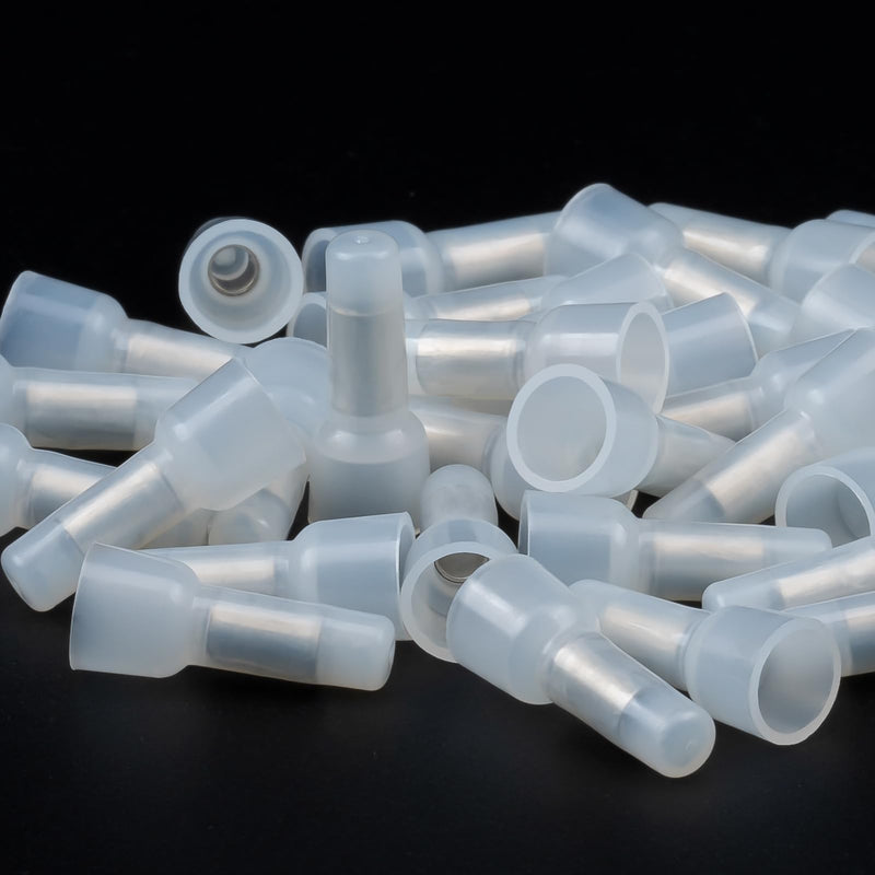 AIRIC Closed End Crimp Connectors 22-16 AWG 100 Pcs Wire Splice Caps Electrical Connector Terminals Copper Core and Nylon Wiring Cap Crimps Terminal for 22,20,18,16 Gauge Wires,(CE1) 22-16 AWG(CE1)