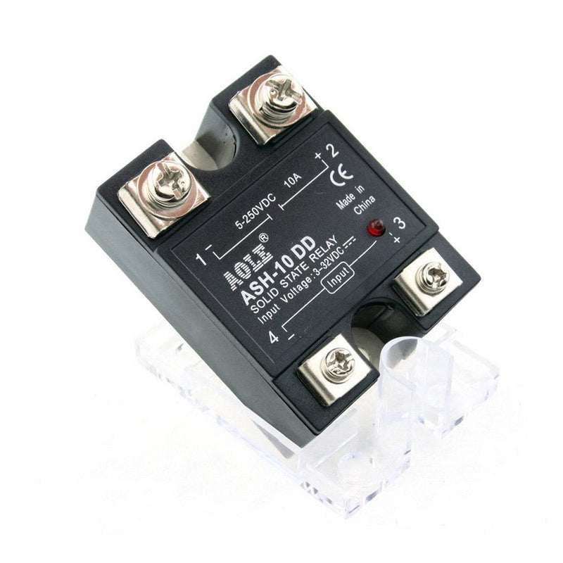 WerFamily SSR Solid State Relay SSR-10DD DC-DC 3-32V DC / 5-250V DC / 10A DC to DC