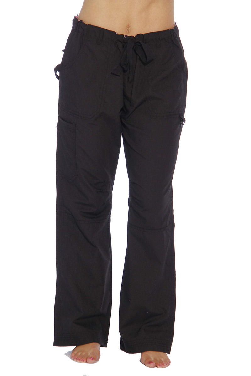 Just Love Womens Utility Solid Scrub Pants X-Large Black Utility